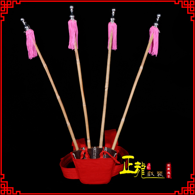 库尔勒戏装戏曲用品靠旗男女大靠 靠板 正宗牛皮旗杆旗架