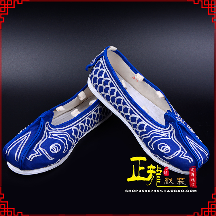 库尔勒戏鞋舞台演出鞋水路英雄三义斋布底鱼鳞洒