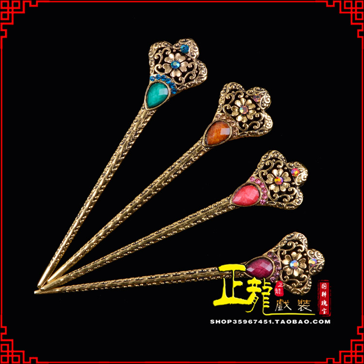 库尔勒头饰老旦青衣员外夫人簪子 老旦发簪