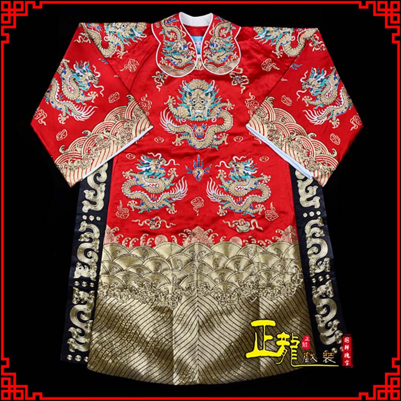 库尔勒皇帝蟒袍全金八宝团龙蟒